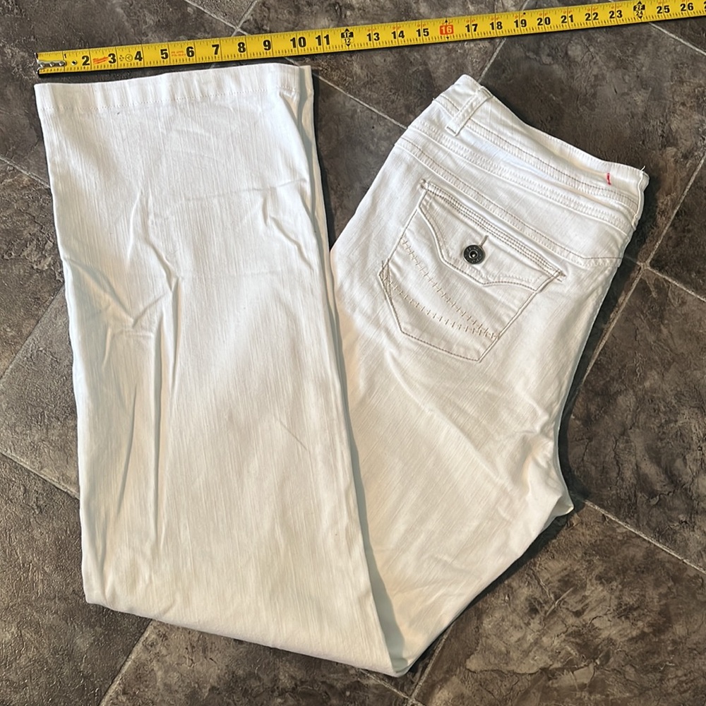 Point Zero White Wide Leg Jeans